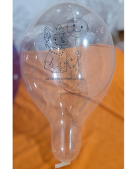 14 inch Cattex Crystal balloons wolf looner