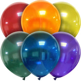 10 Premium-Kristallfarbenballons, 18 Zoll