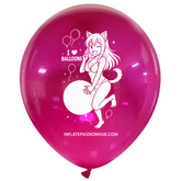 25 Stück 14 Zoll Mira Cat Girl Cattex Kristallballons Ich liebe Ballons