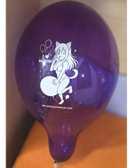 14 inch mira cat girl Cattex Crystal balloons i love balloons looner
