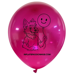 14 inch Cattex Crystal balloons wolf looner